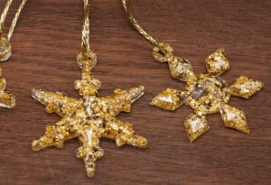 Schneeflocken-Anhänger, 3er Set