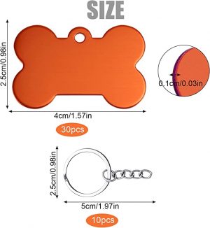 Hundemarke Knochen mit Gravur