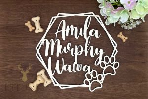 Personalisierter Holzring, Namensring