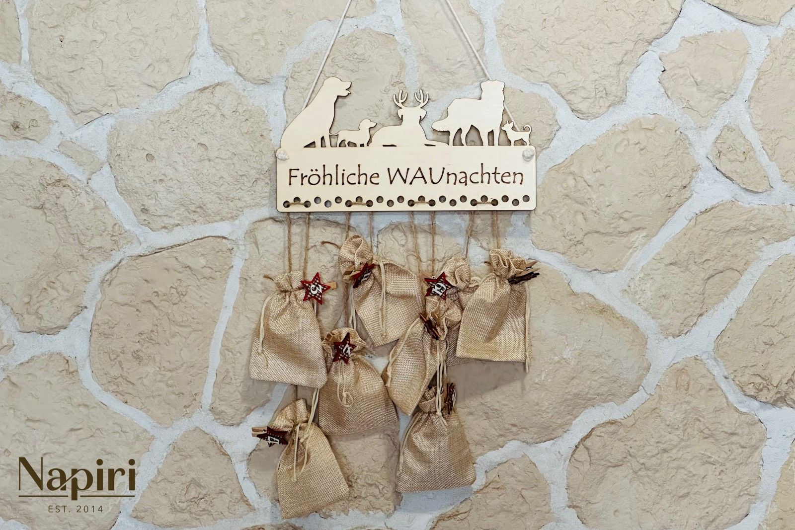 Frohe Waunachten Adventskalender für Hunde