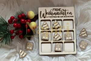 Tic Tac Toe Spiel, Weihnachtsgeschenk